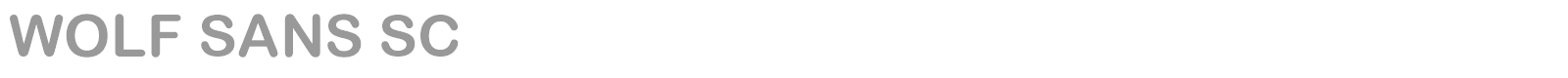 Wolf Sans SC font preview